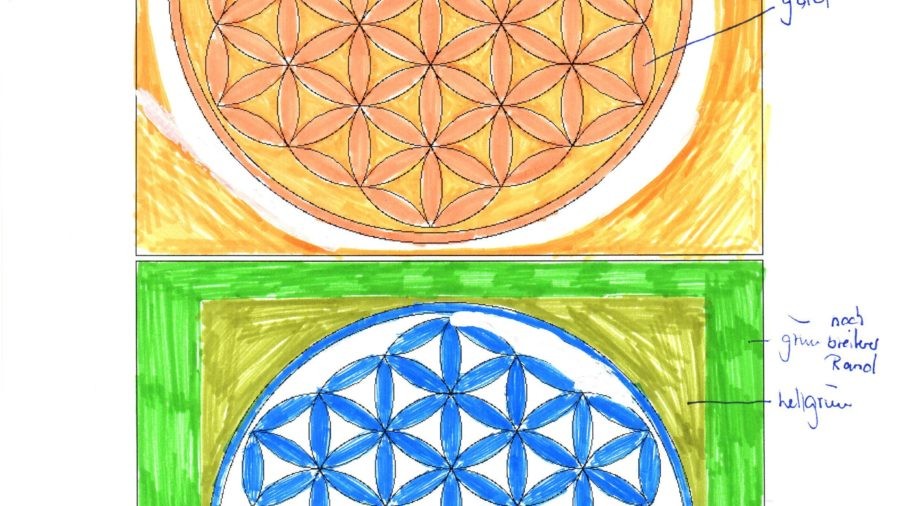 Flower of Life painting